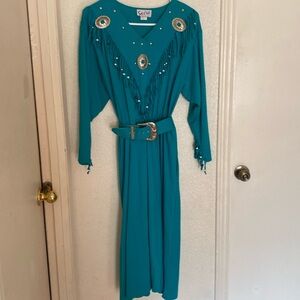 Sassa western dress and belt size M